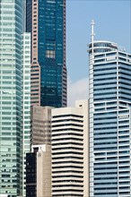 Urban buildings skyscrapers background. Singapore