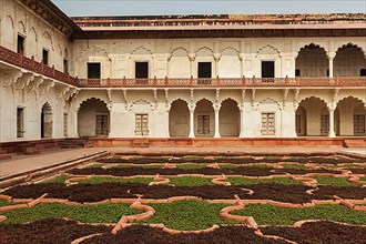 Courtyard of Agra fort. Agra
