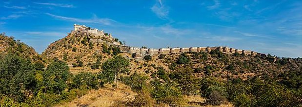 Panorama of Kumbhalgrh fort. Rajasthan