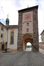 Historic Bickentor as a town gate and former monastery in Villingen