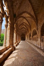 Cloister in the cathedral Santes Creus