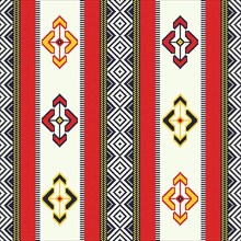 Traditional Berber embroidery seamless pattern