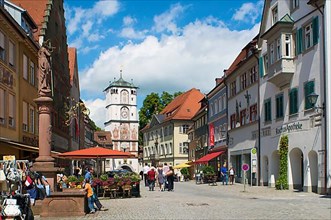 Pedestrian zone with Ravensburg Gate