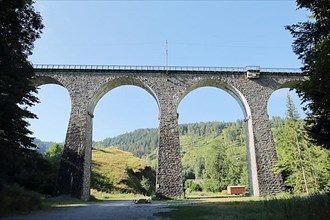 Viaduct in the Ravenna Bridge in the Hoellental