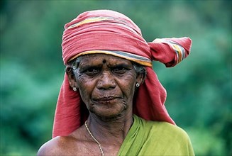 An old woman in Anaikatty near Coimbatore