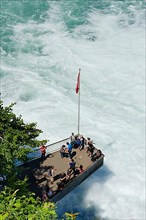 Viewing platform at the Rhine Falls