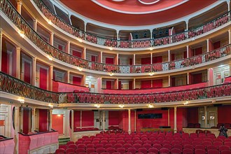 Inside the Opera House in Angra do Heroismo on Terceira Island Azores Portugal