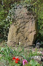 Honorary grave of writer Wolfgang Hilbig