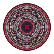 Ukrainian embroidery round symbol