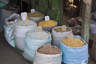 Beans and maize for sale