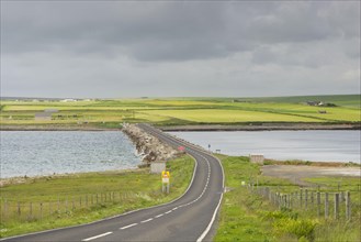 Road on causeway linking islands