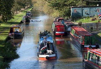 Narrow boats on the canal