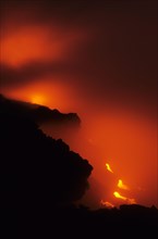 Active lava flow