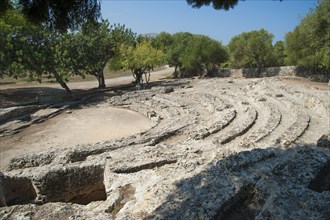 Ruins of Roman city amphitheatre