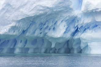 Melting iceberg at sea