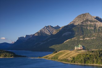 Upper Waterton Lake with Prince of Wales Hotel