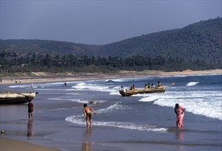Rushikonda beach in Visakhapatnam or Vizag