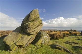 Gritstone rock formation