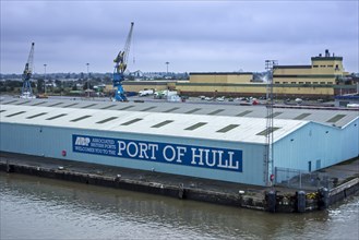 Sign on the hangar of Associated British Ports