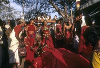 Velichappadu Oracles in Bharani festival in Kodungallur