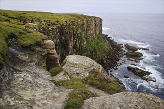 View of sea cliffs
