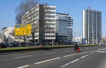 High-rise buildings and commercial buildings at Ernst-Reuter-Platz
