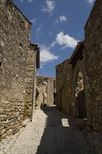 A narrow street in the Cathar village of Minerve
