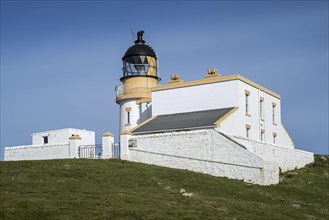Sturgeon Head Lighthouse at the Point of Sturgeon in Sutherland