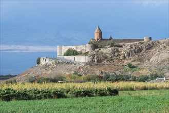 Khor Virap Monastery and Apostolic Church at the foot of Mount Ararat
