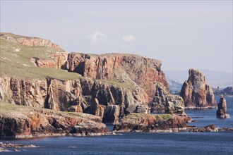 View of chimneys and cliffs