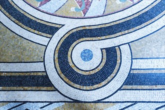 Detail of the mosaic pavement