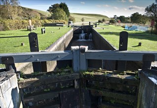 Canal lock built of iron due to sandy soil conditions