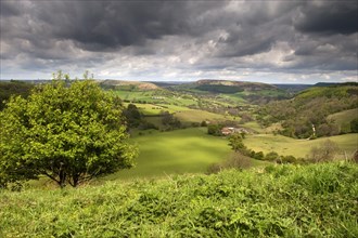 View of rolling countryside
