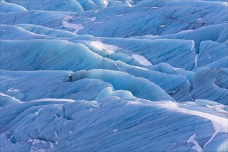 Blue ice formations on Svinafellsjoekull