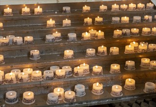 Candles in the Castle Church of St. Mary