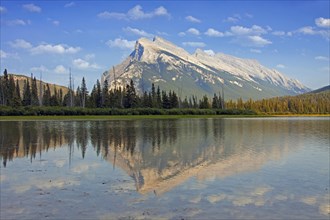 Mount Rundle reflected in the Vermilion Lakes
