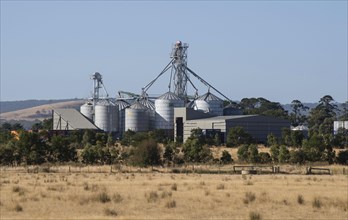 Grain silos near Melbourne