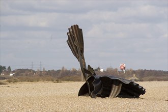 Maggi Hambling's Scallop Sculpture at Aldeburgh Beach Suffolk