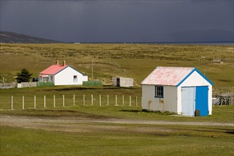 House in the garage of Port Louis in the Falkland Islands