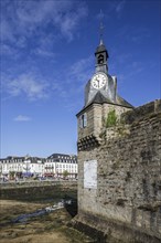 Bell tower at the entrance gate to the medieval Ville Close in Concarneau