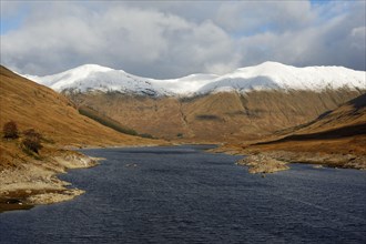 View of freshwater loch and reservoir