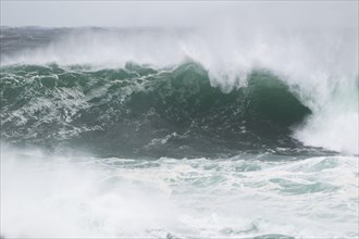 Atlantic storm waves breaking on the coast