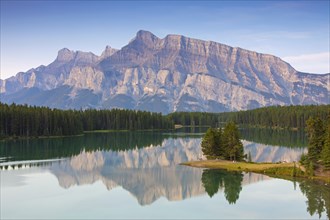 Mount Rundle and Two Jack Lake