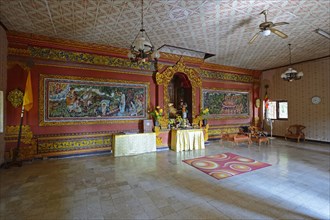 Prayer room of the Buddhist monastery Brahma Vihara