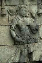 Reliefs on Buddhist temple walls