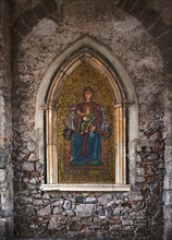 Mosaic of the Virgin Mary with the Child Jesus
