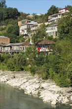 Houses along the Rioni River
