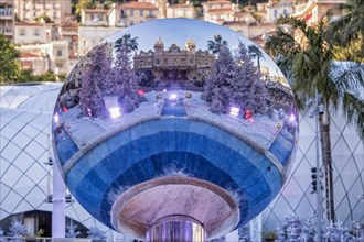 Monaco Casino reflecting in the ball