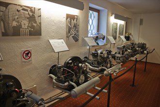 Engines in the Porsche Automuseum