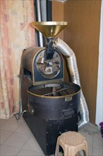 Old coffee roasting machine